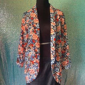 Lush Summer Floral Blazer